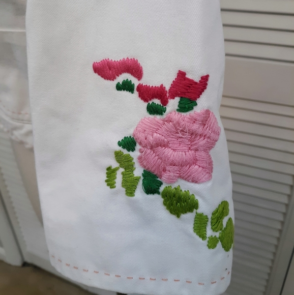 Hollister embroidery cropped jacket sz medium - Picture 3 of 8